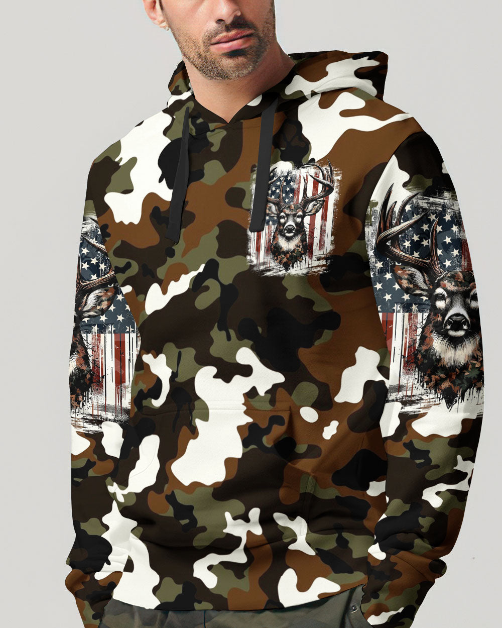 BLISSCORNERS THE CLOSER I GET TO NATURE DEER CAMO ALL OVER PRINT