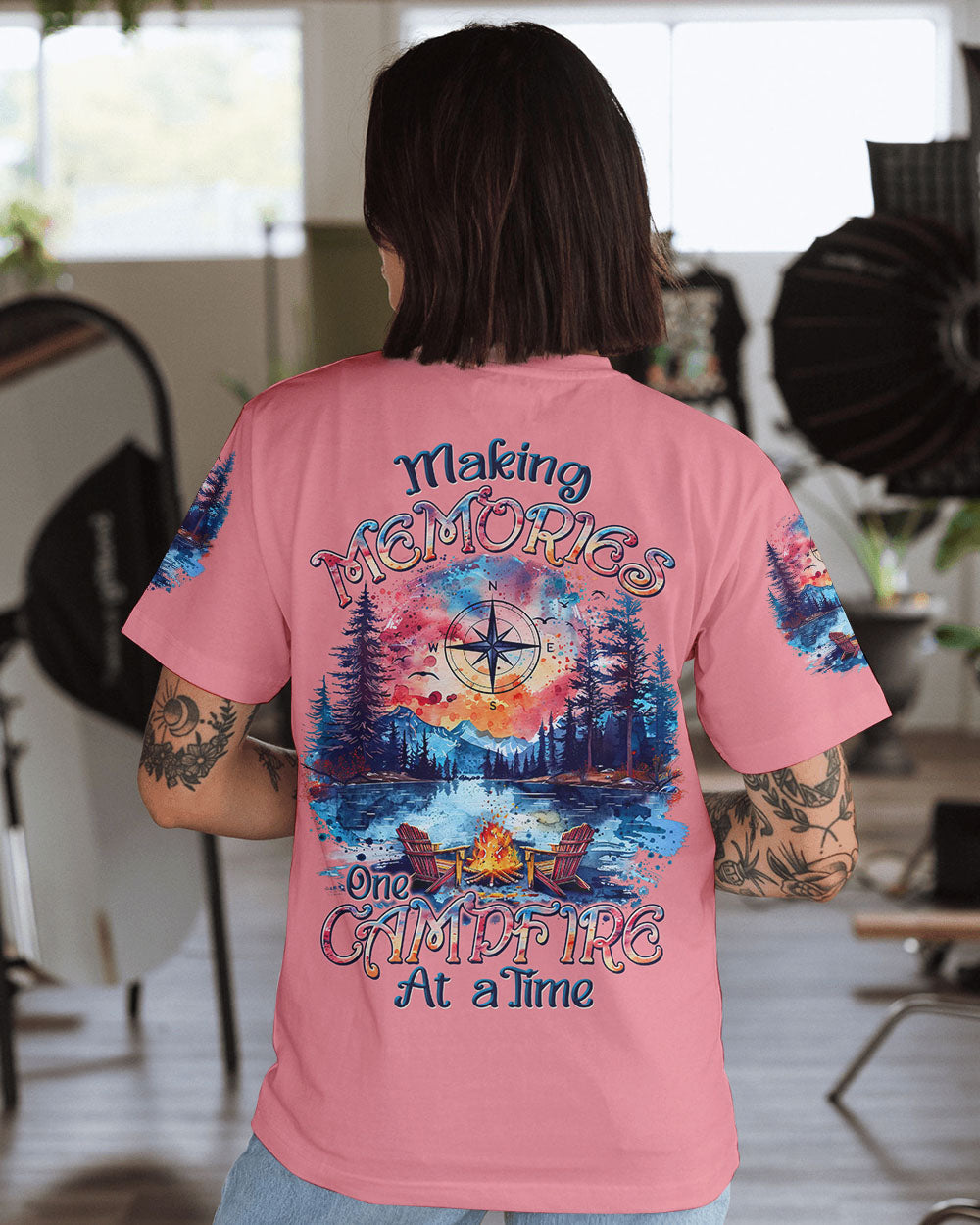 BLISSCORNERS MAKING MEMORIES ONE CAMPFIRE AT A TIME ALL OVER PRINT