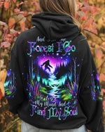 BLISSCORNERS AND INTO THE FOREST I GO BIGFOOT ALL OVER PRINT