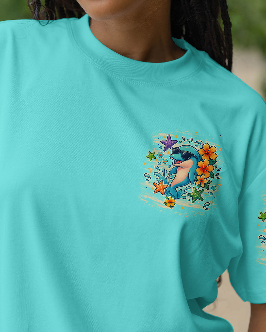 BLISSCORNERS WE DON'T SKINNY DIP DOLPHIN ALL OVER PRINT