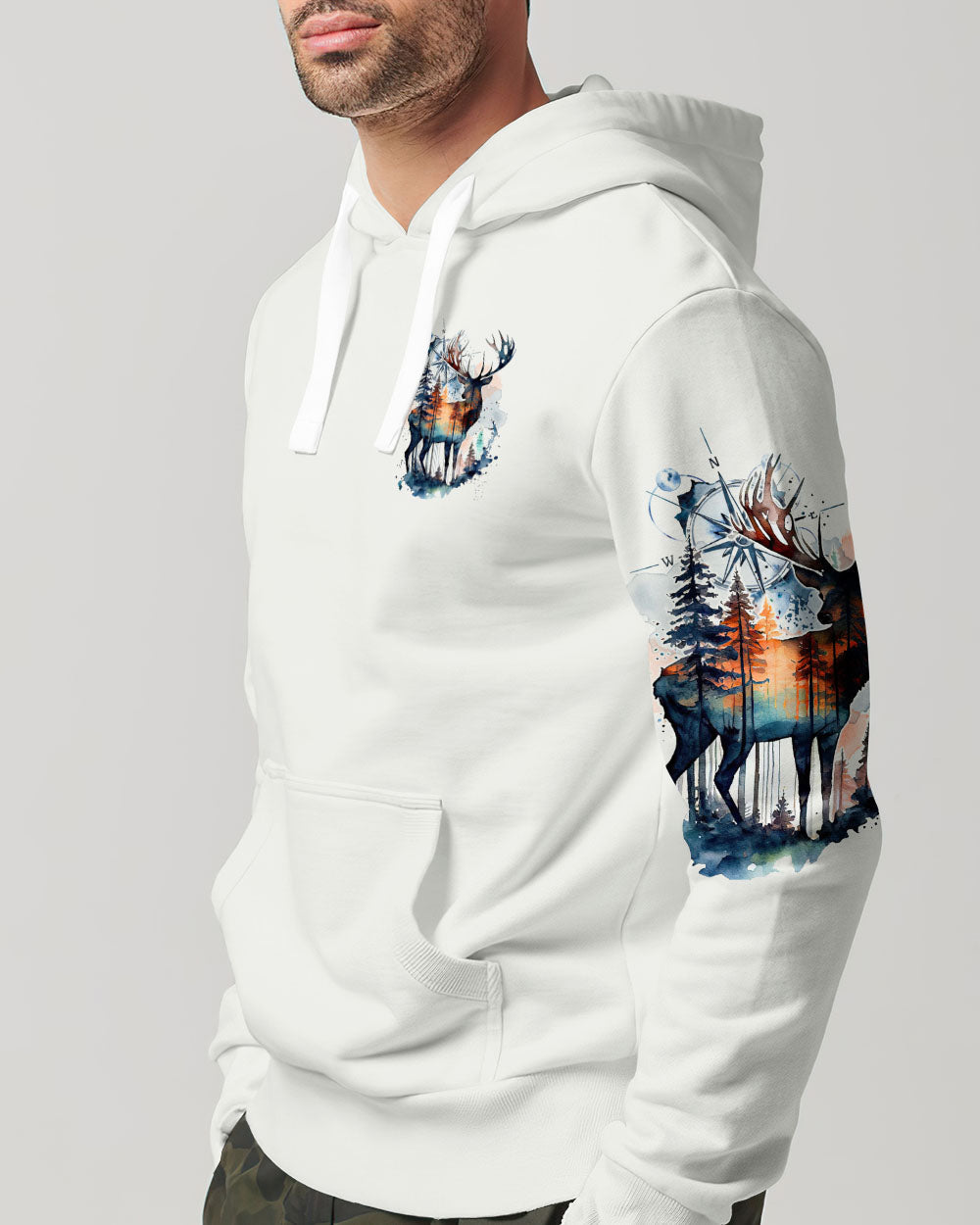 BLISSCORNERS NOT ALL WHO WANDER ARE LOST DEER ALL OVER PRINT