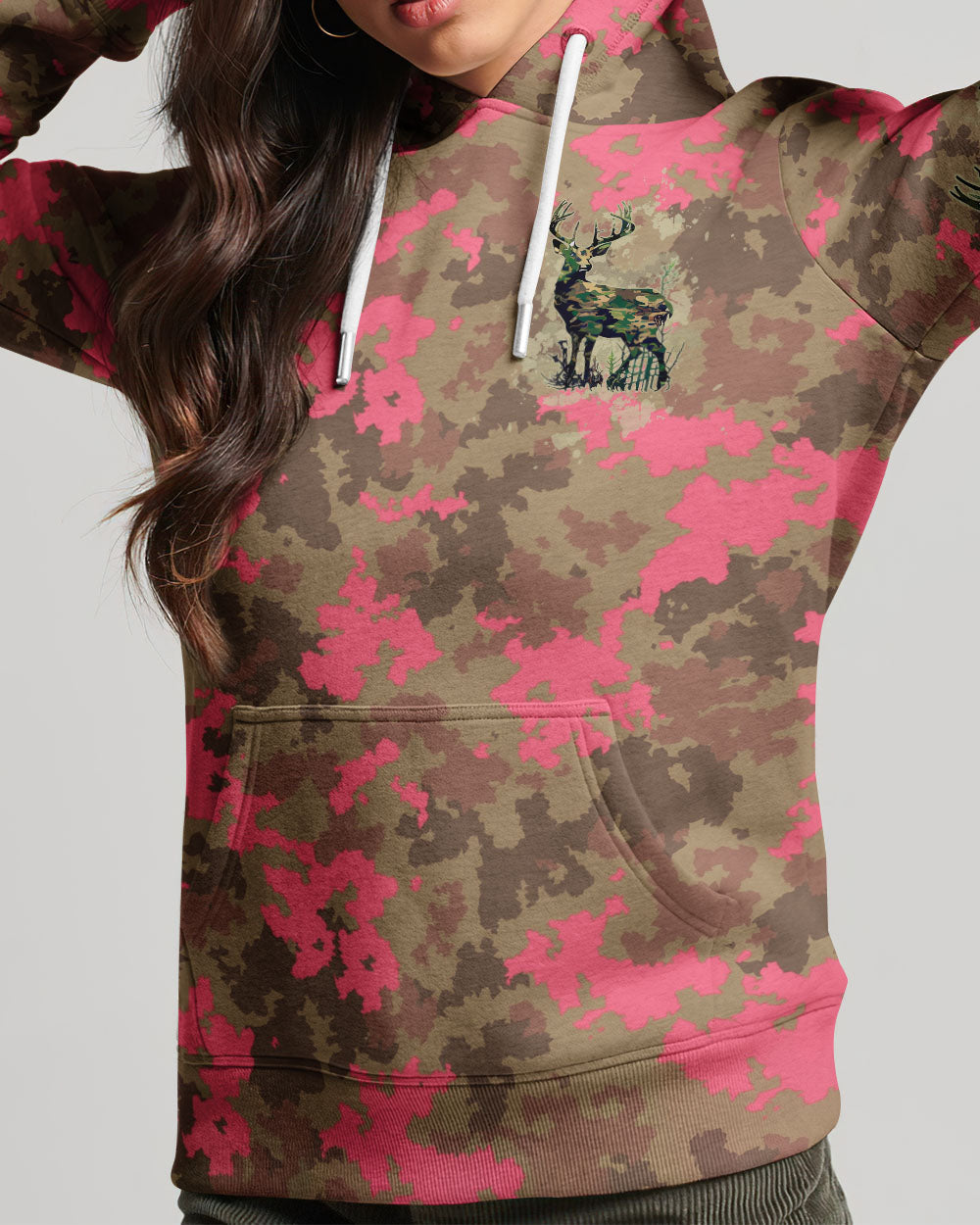 BLISSCORNERS DANGEROUS IN CAMO HUNTING DEER ALL OVER PRINT