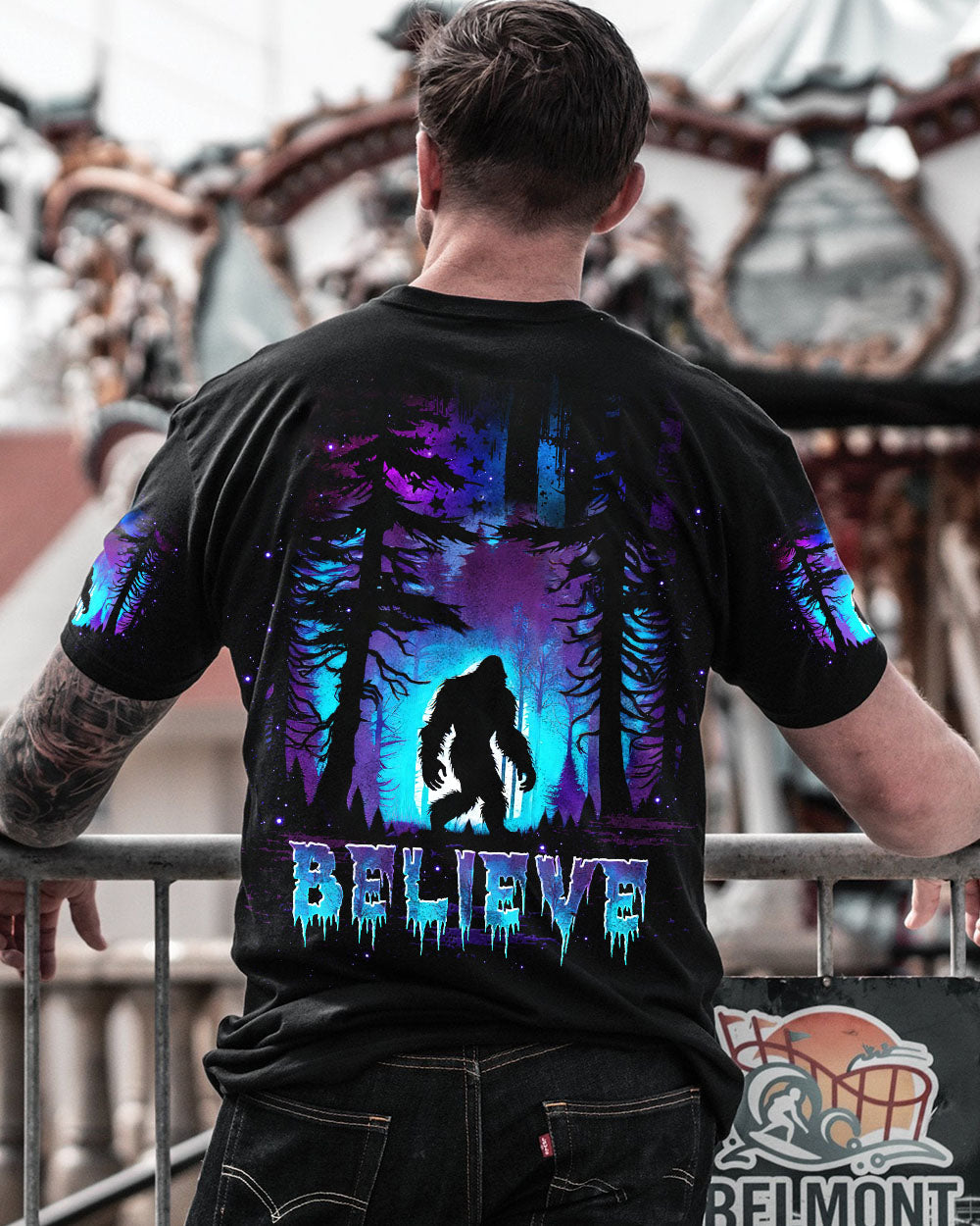 BLISSCORNERS BELIEVE BIGFOOT ALL OVER PRINT