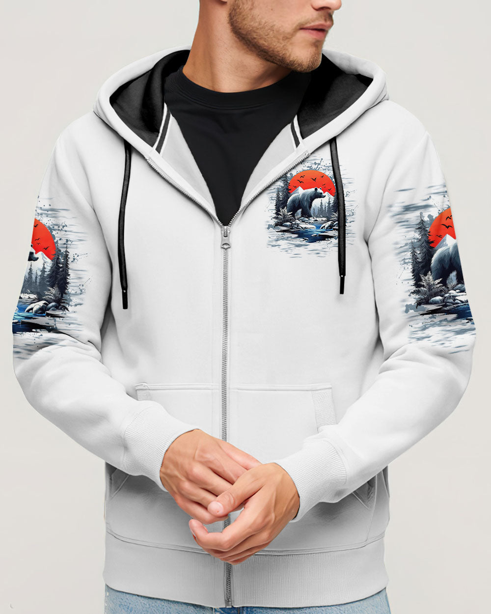 BLISSCORNERS AND INTO THE FOREST I GO BEAR ALL OVER PRINT