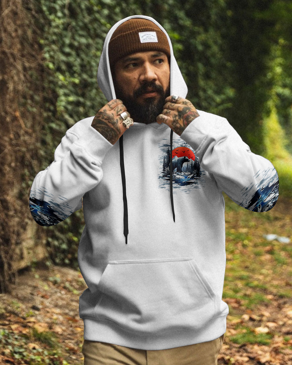 BLISSCORNERS AND INTO THE FOREST I GO BEAR ALL OVER PRINT