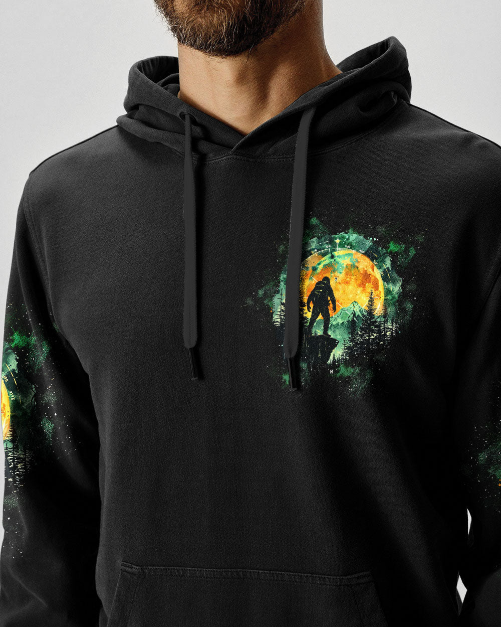 BLISSCORNERS NOT ALL WHO WANDER ARE LOST BIGFOOT ALL OVER PRINT