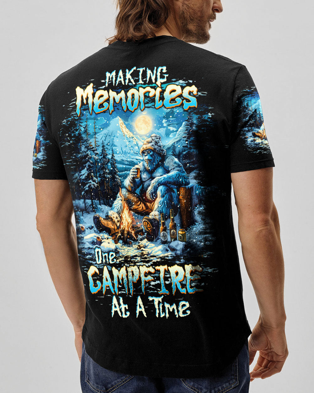 BLISSCORNERS MAKING MEMORIES ONE CAMPFIRE AT A TIME BIGFOOT ALL OVER PRINT