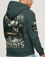 BLISSCORNERS (HOT DEAL) THE CLOSER I GET TO NATURE DEER HUNTING ALL OVER PRINT -TLTW1211243