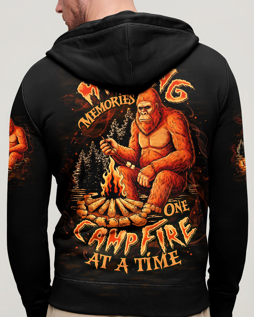 BLISSCORNERS MAKING MEMORIES ONE CAMPFIRE AT A TIME BIGFOOT ALL OVER PRINT