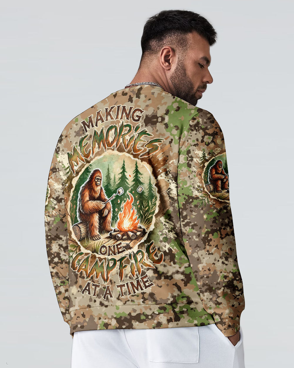 BLISSCORNERS MAKING MEMORIES ONE CAMPFIRE AT A TIME BIGFOOT ALL OVER PRINT