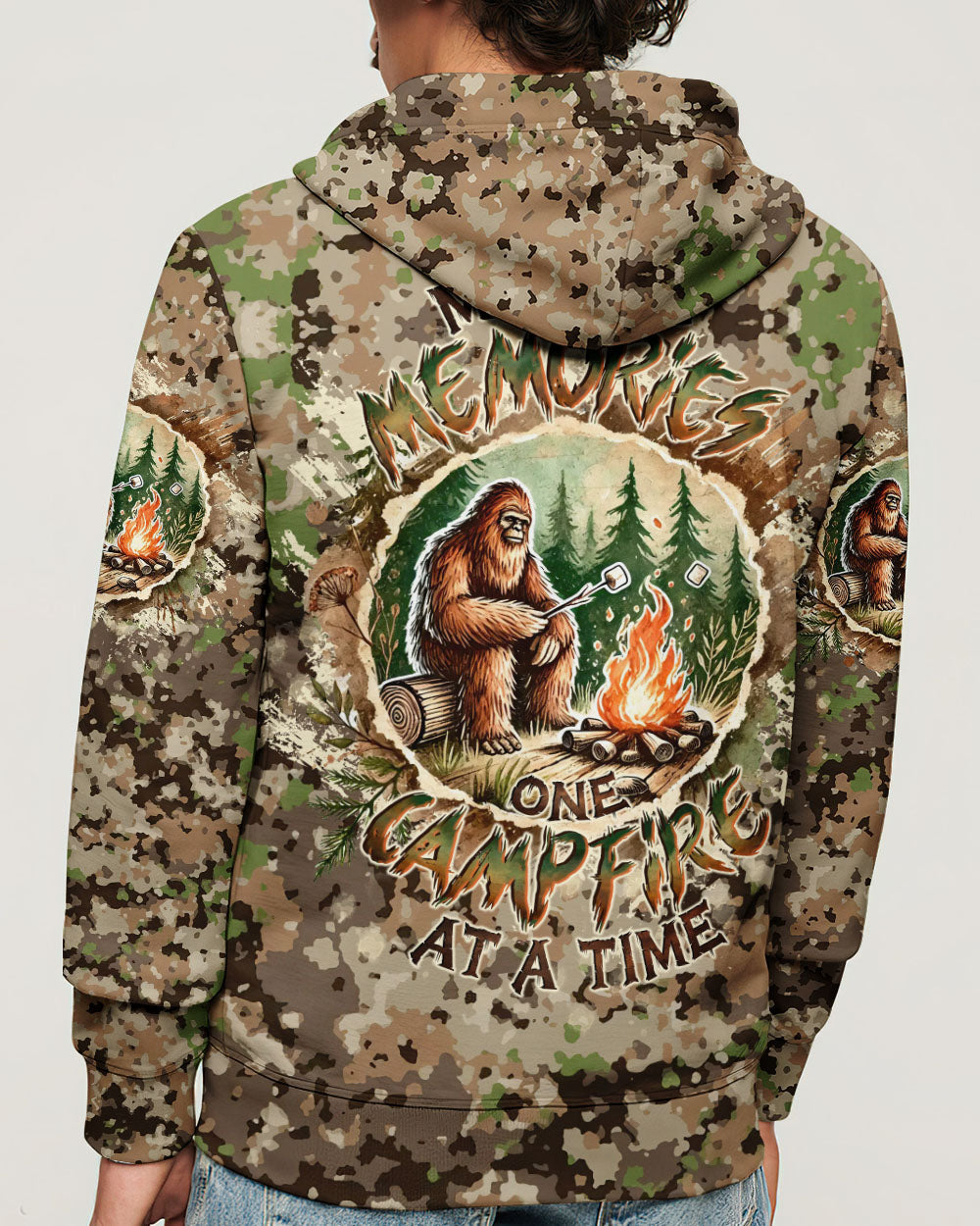 BLISSCORNERS MAKING MEMORIES ONE CAMPFIRE AT A TIME BIGFOOT ALL OVER PRINT