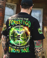 BLISSCORNERS AND INTO THE FOREST I GO BEAR COMPASS ALL OVER PRINT