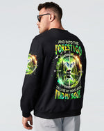 BLISSCORNERS AND INTO THE FOREST I GO BEAR COMPASS ALL OVER PRINT