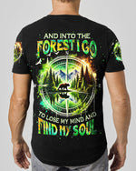 BLISSCORNERS AND INTO THE FOREST I GO BEAR COMPASS ALL OVER PRINT