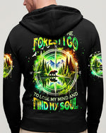 BLISSCORNERS AND INTO THE FOREST I GO BEAR COMPASS ALL OVER PRINT