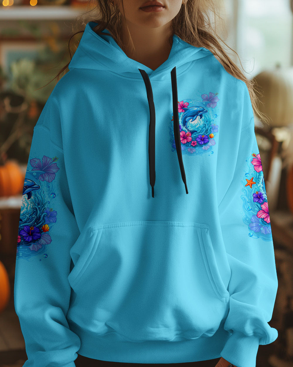 BLISSCORNERS MAKING A SPLASH ONE WAVE AT A TIME DOLPHIN ALL OVER PRINT