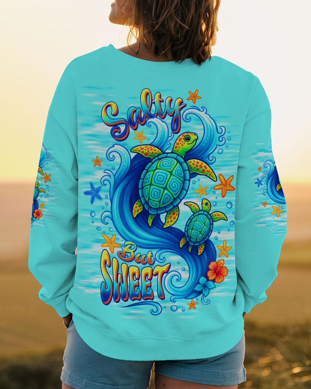 BLISSCORNERS SALTY BUT SWEET TURTLE ALL OVER PRINT