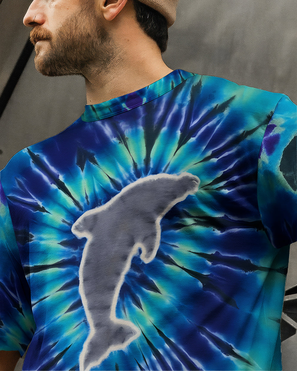 BLISSCORNERS DOLPHIN TIE DYE ALL OVER PRINT