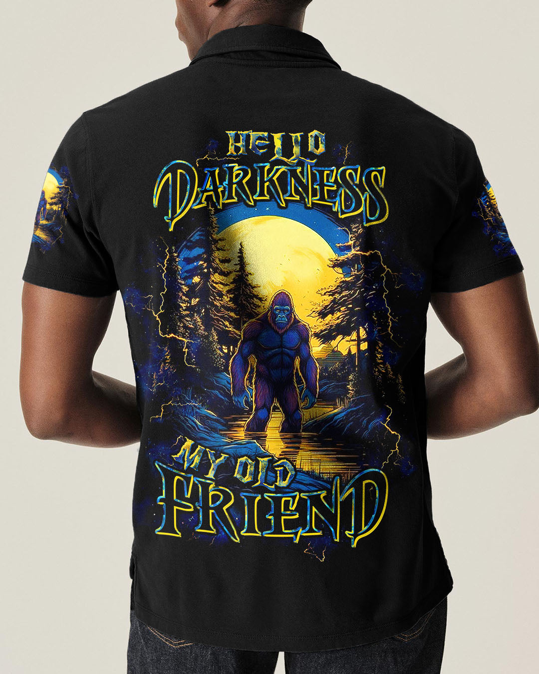 BLISSCORNERS HELLO DARKNESS MY OLD FRIEND BIGFOOT ALL OVER PRINT - TLTW1711252