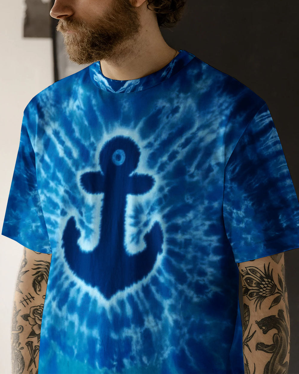 BLISSCORNERS ANCHOR TIE DYE ALL OVER PRINT