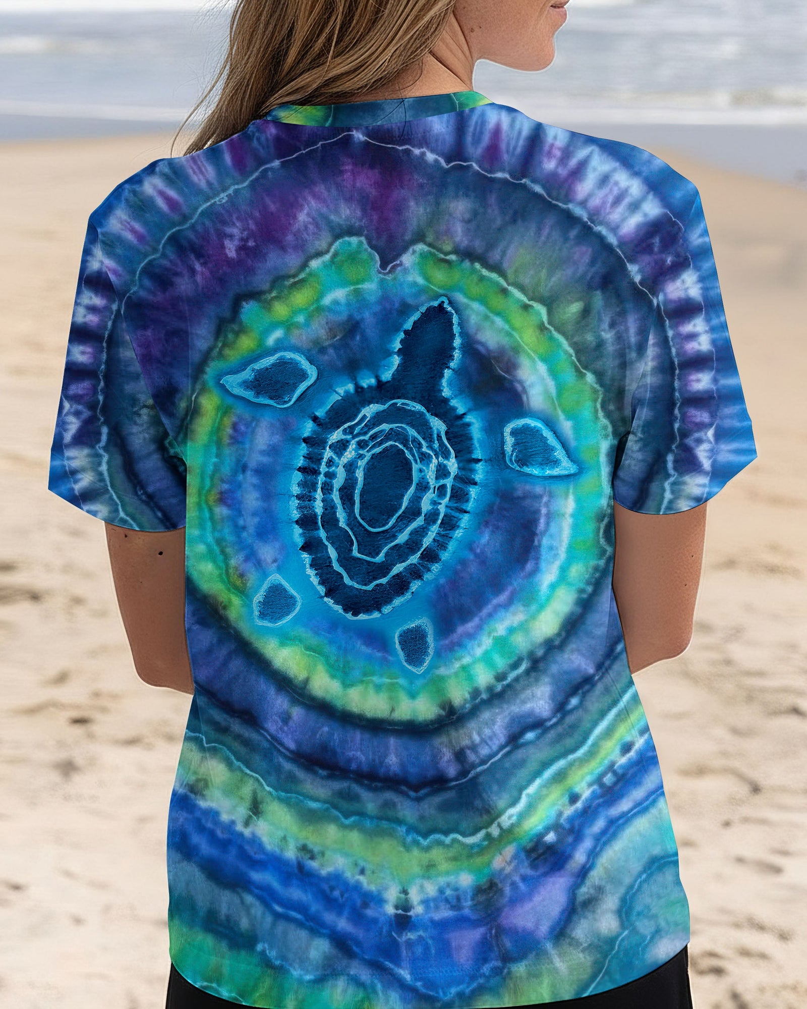 BLISSCORNERS TURTLE TIE DYE ALL OVER PRINT