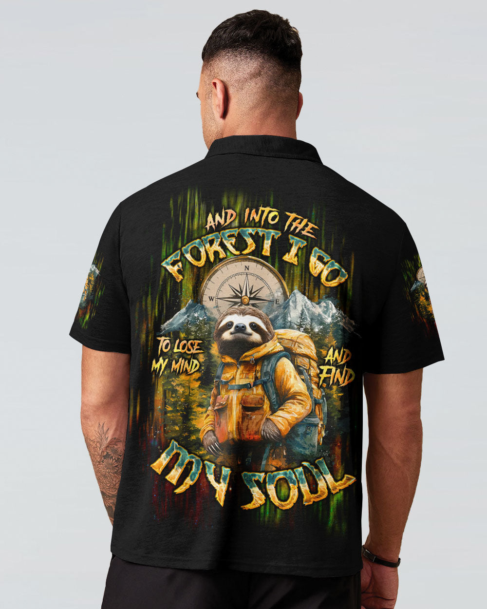 BLISSCORNERS AND INTO THE FOREST I GO SLOTH ALL OVER PRINT