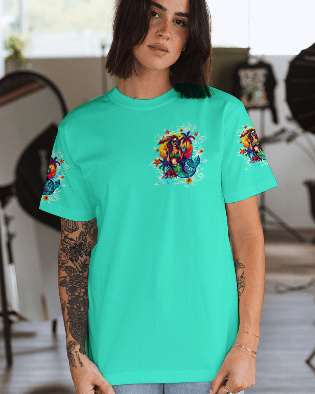 BLISSCORNERS SHE IS A MERMAID ALL OVER PRINT