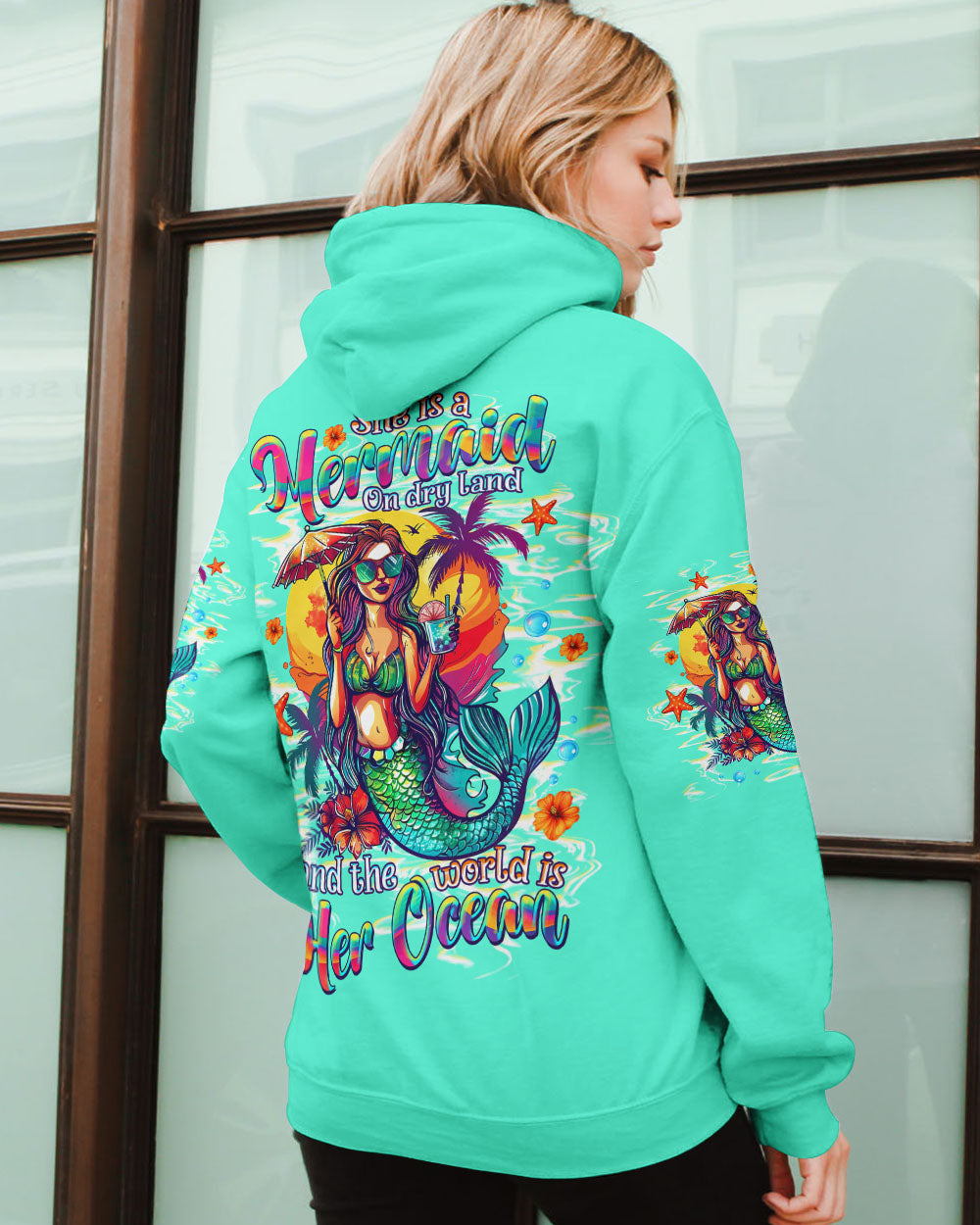 BLISSCORNERS SHE IS A MERMAID ALL OVER PRINT