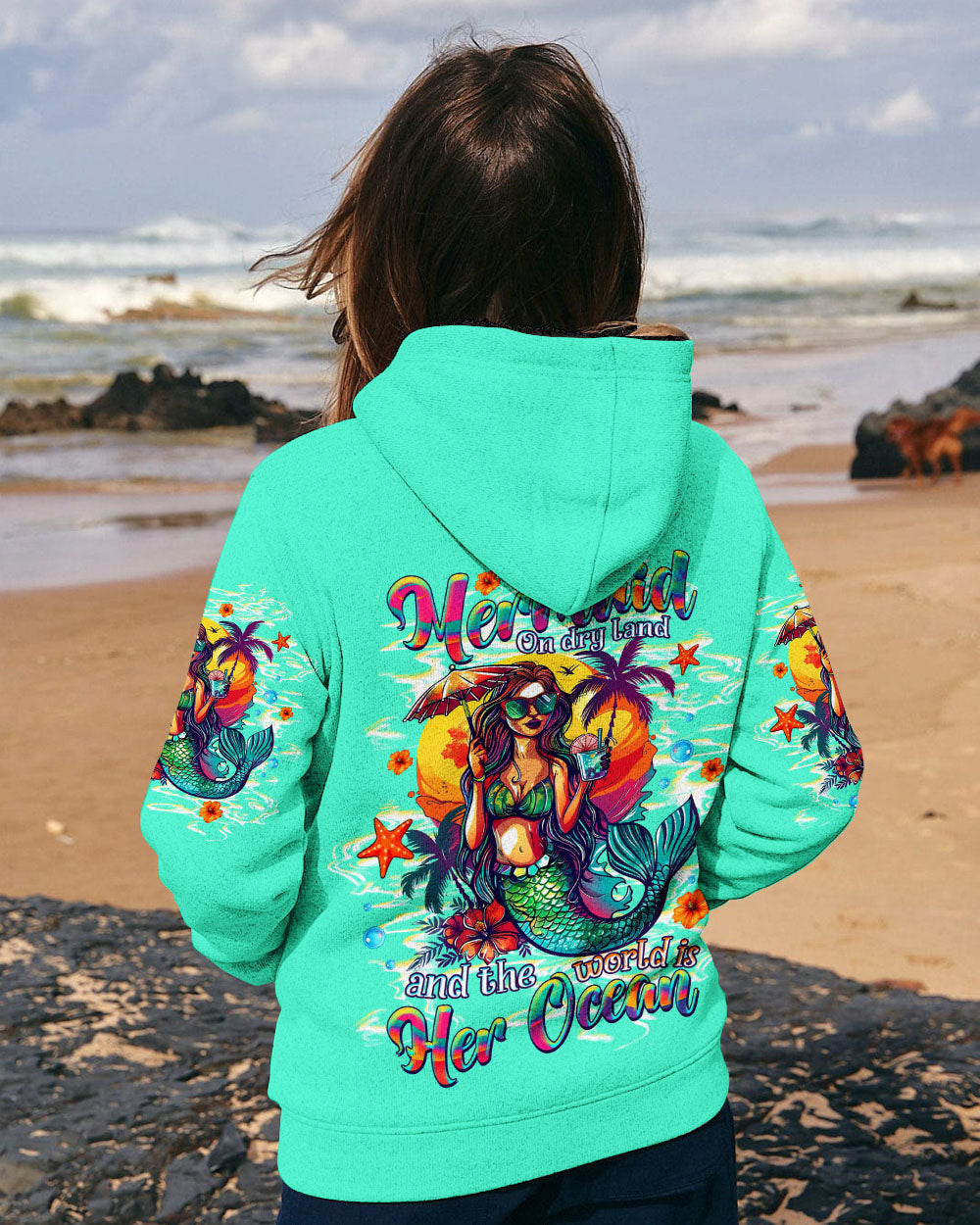 BLISSCORNERS SHE IS A MERMAID ALL OVER PRINT