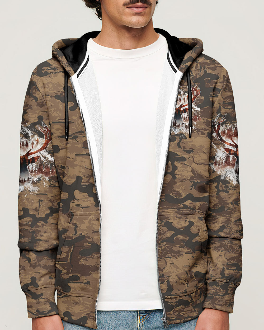 BLISSCORNERS THE CLOSER I GET TO NATURE DEER HUNTING ALL OVER PRINT -TLTW1911244