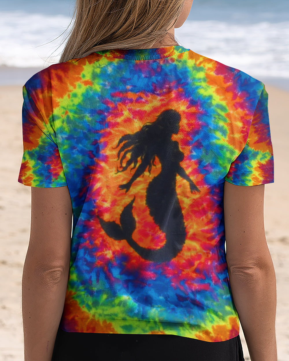 BLISSCORNERS MERMAID COLORFUL SWIRL ALL OVER PRINT