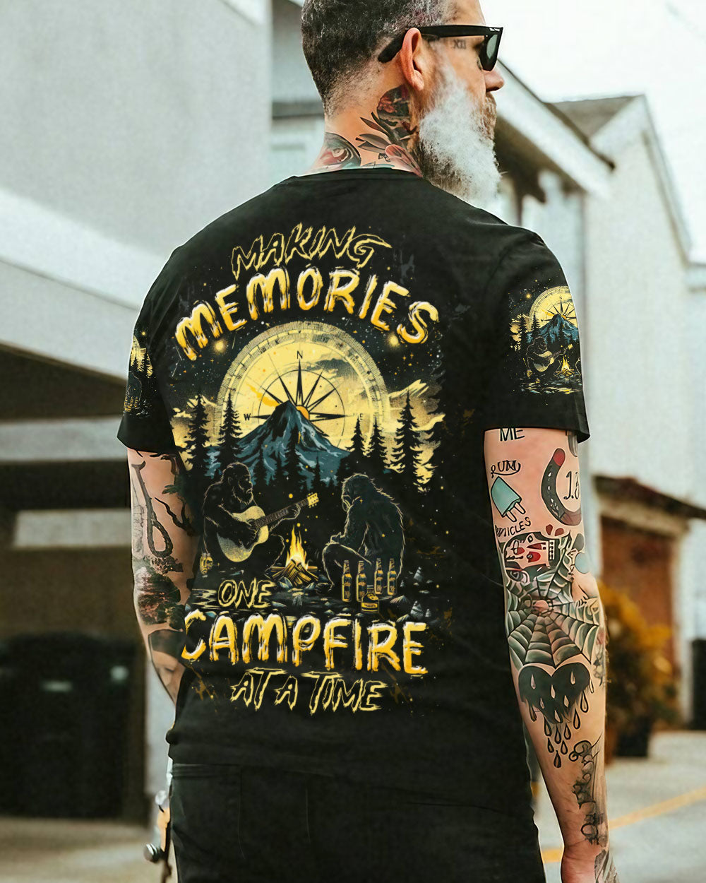 BLISSCORNERS MAKING MEMORIES ONE CAMPFIRE AT A TIME BIGFOOT ALL OVER PRINT