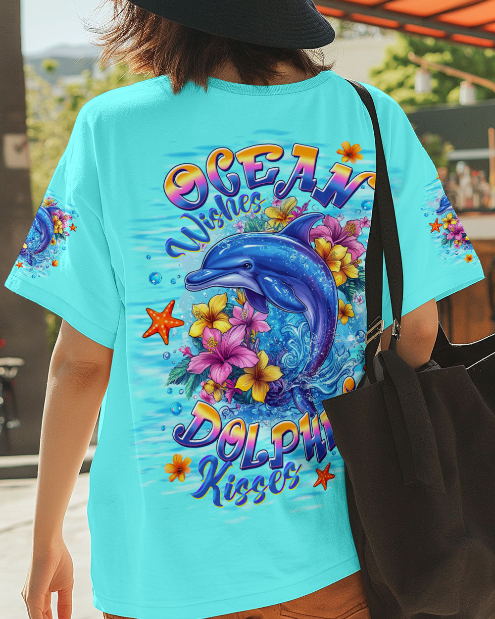 BLISSCORNERS OCEAN WISHES DOLPHIN KISSES ALL OVER PRINT