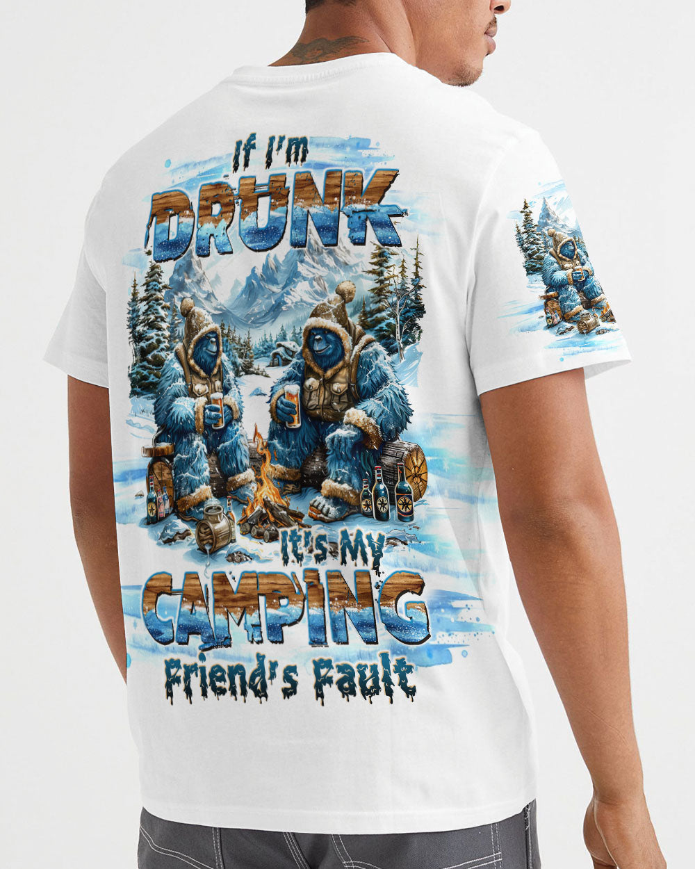 BLISSCORNERS IF I'M DRUNK BIGFOOT ALL OVER PRINT