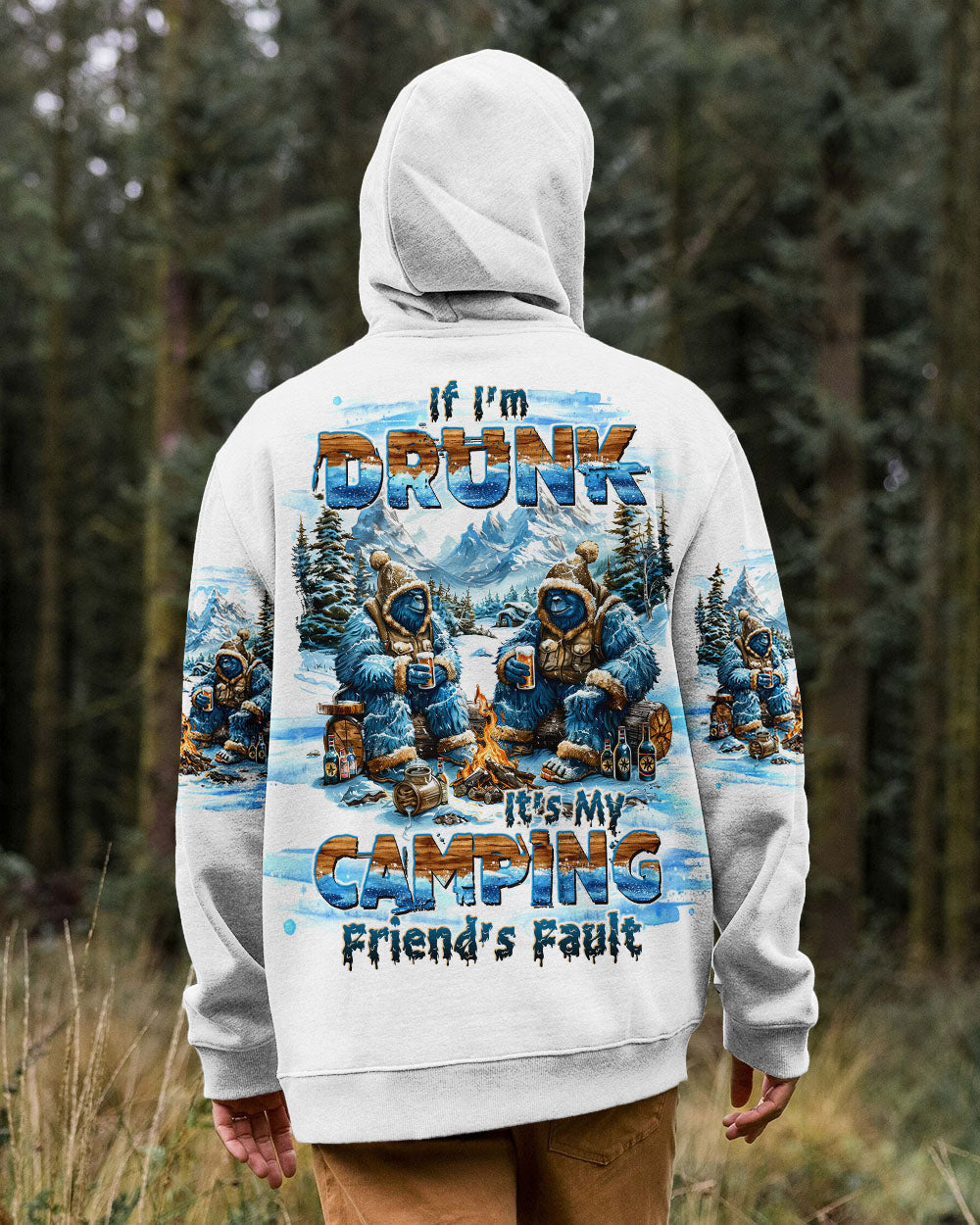 BLISSCORNERS IF I'M DRUNK BIGFOOT ALL OVER PRINT