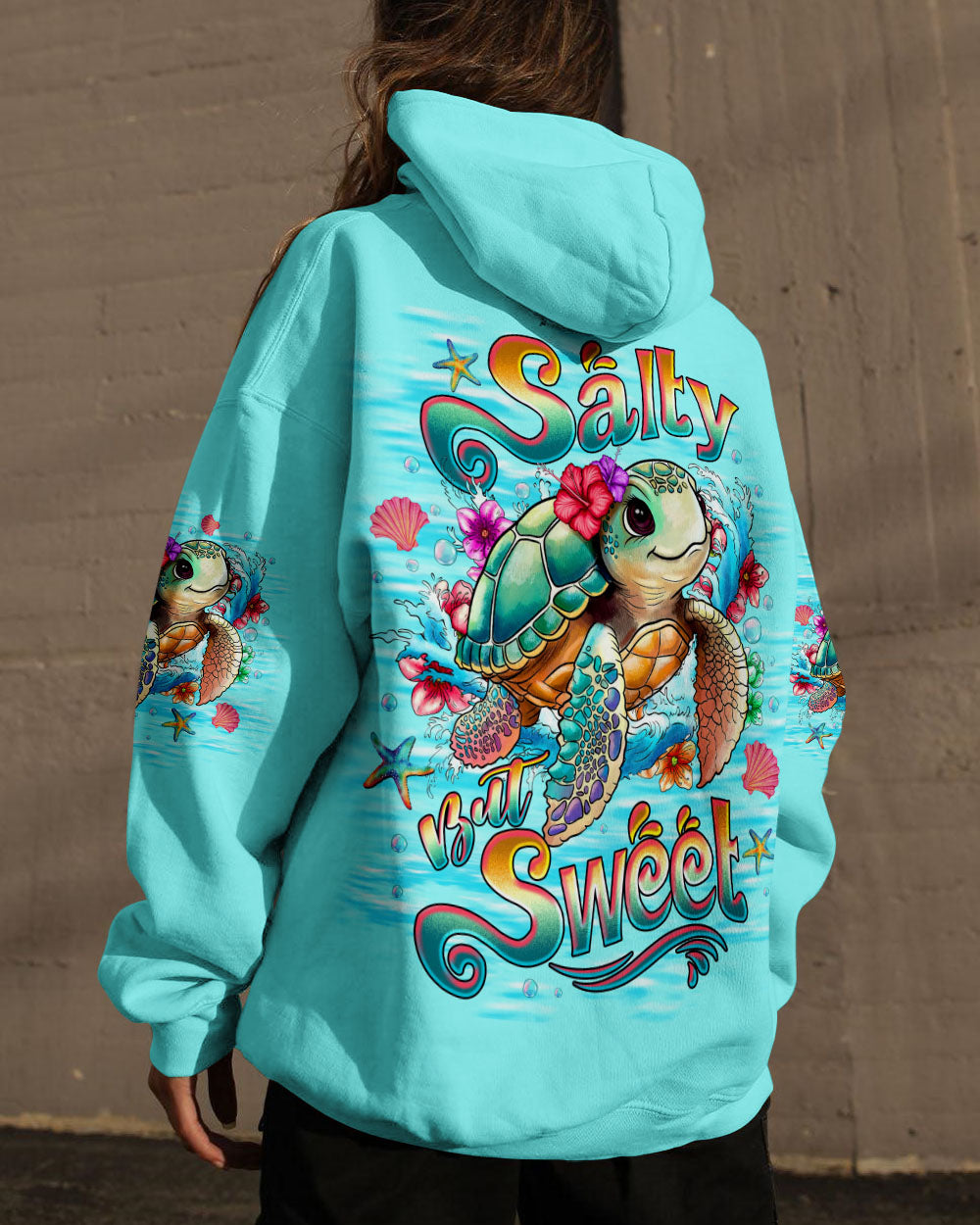 BLISSCORNERS SALTY BUT SWEET TURTLE ALL OVER PRINT