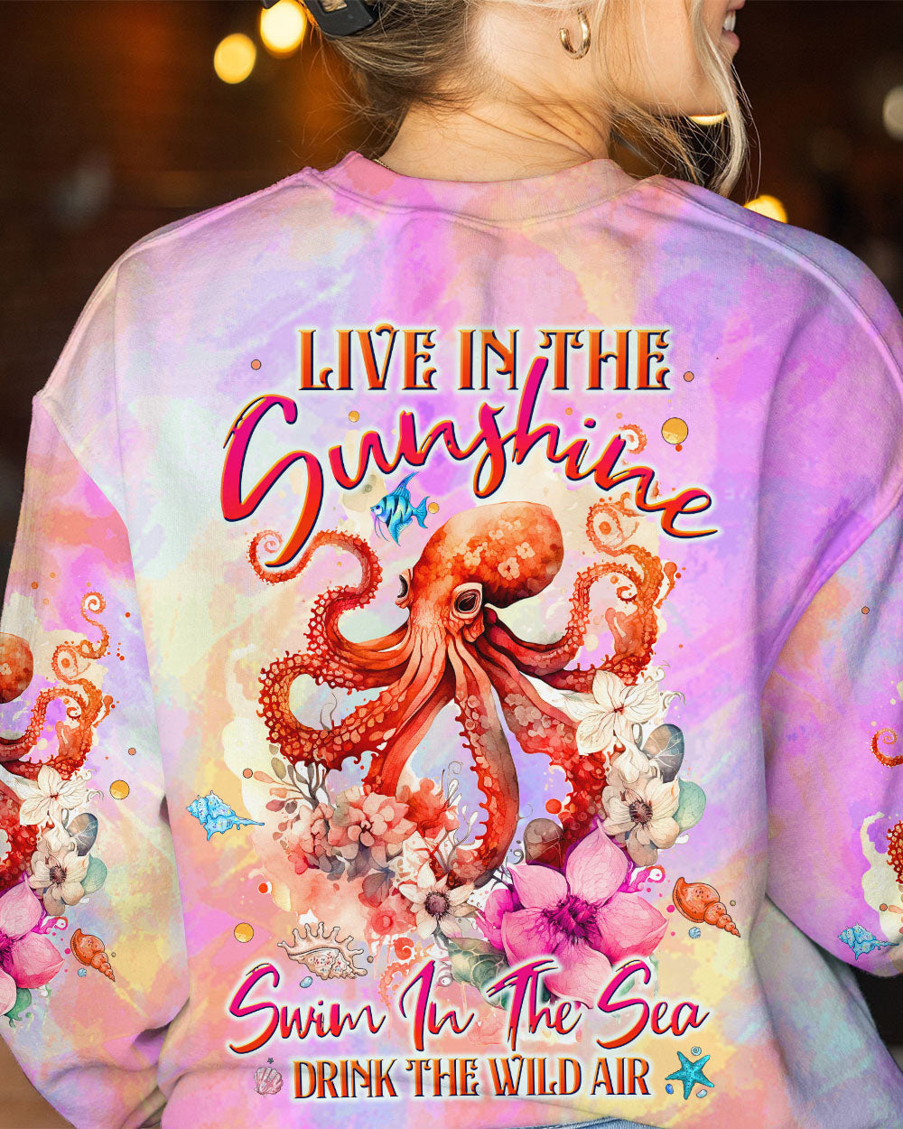 BLISSCORNERS LIVE IN THE SUNSHINE OCTOPUS ALL OVER PRINT