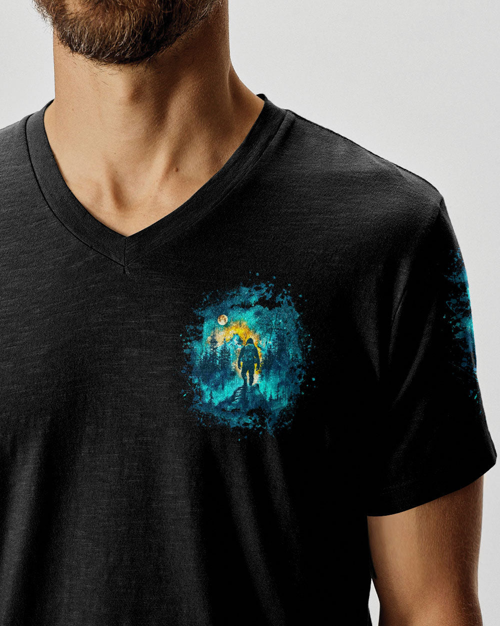 BLISSCORNERS ALWAYS TAKE THE SCENIC ROUTE COMPASS BIGFOOT ALL OVER PRINT