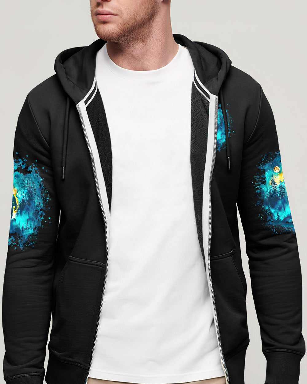 BLISSCORNERS ALWAYS TAKE THE SCENIC ROUTE COMPASS BIGFOOT ALL OVER PRINT