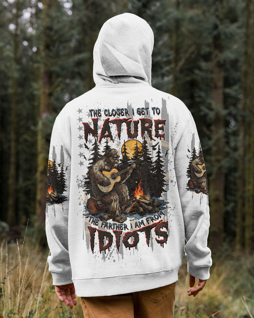 BLISSCORNERS THE CLOSER I GET TO NATURE BIGFOOT ALL OVER PRINT
