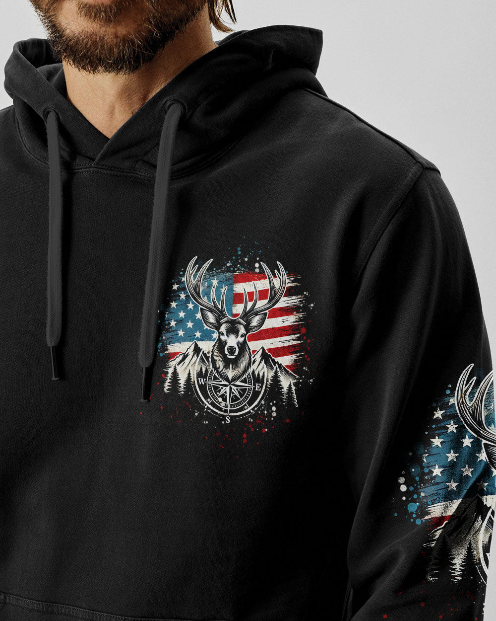 BLISSCORNERS BUCK AROUND AND FIND OUT DEER HUNTING ALL OVER PRINT