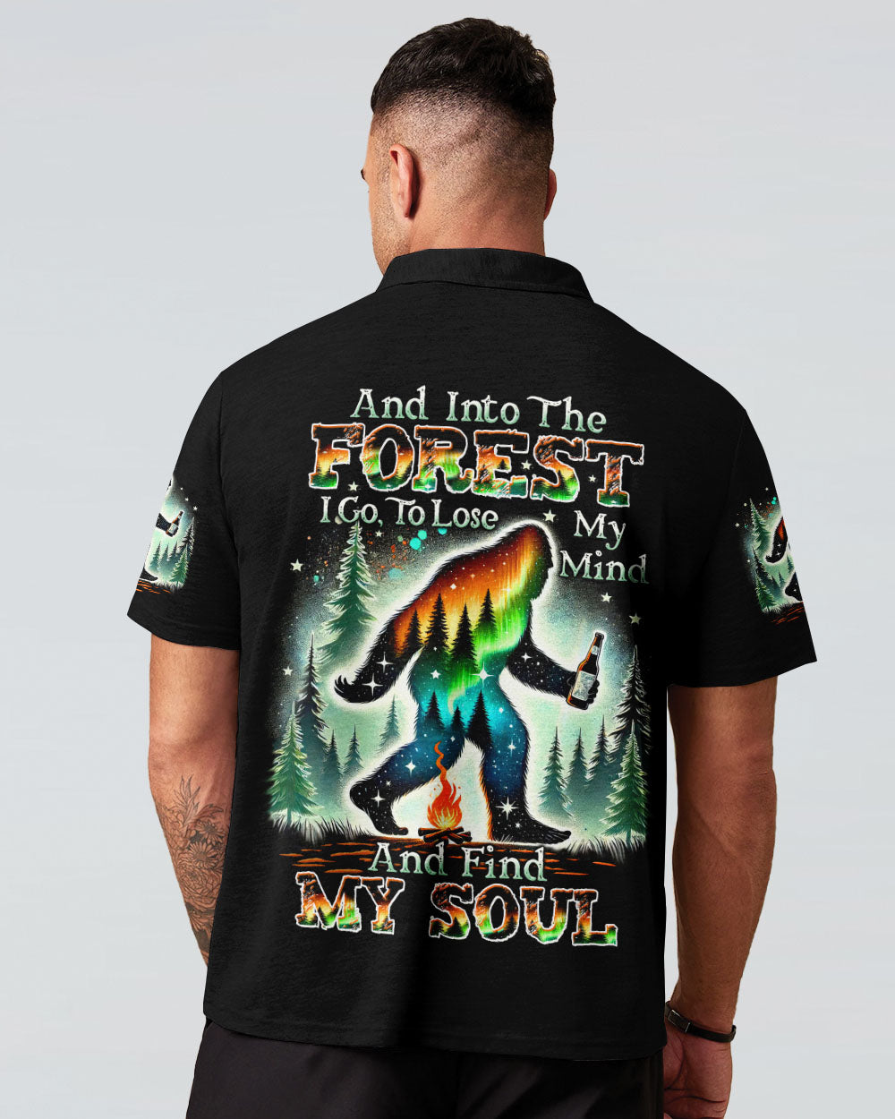 BLISSCORNERS AND INTO THE FOREST I GO BIGFOOT ALL OVER PRINT