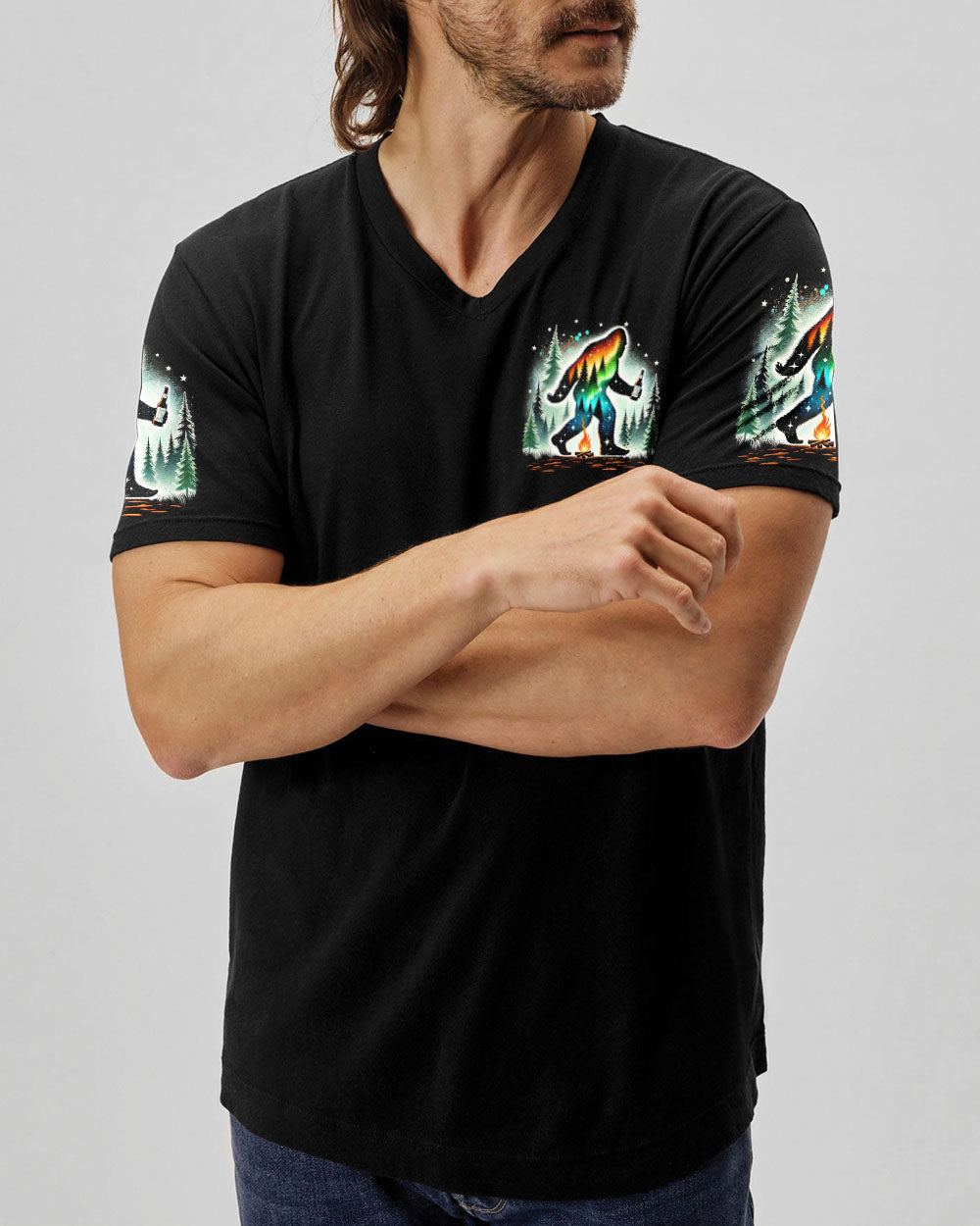 BLISSCORNERS AND INTO THE FOREST I GO BIGFOOT ALL OVER PRINT