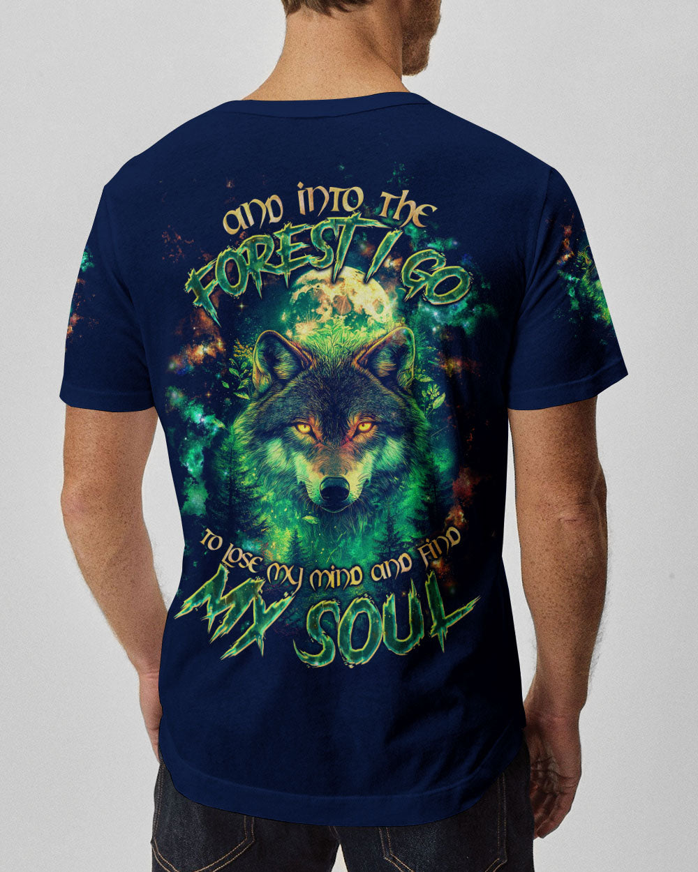 BLISSCORNERS AND INTO THE FOREST I GO WOLF ALL OVER PRINT