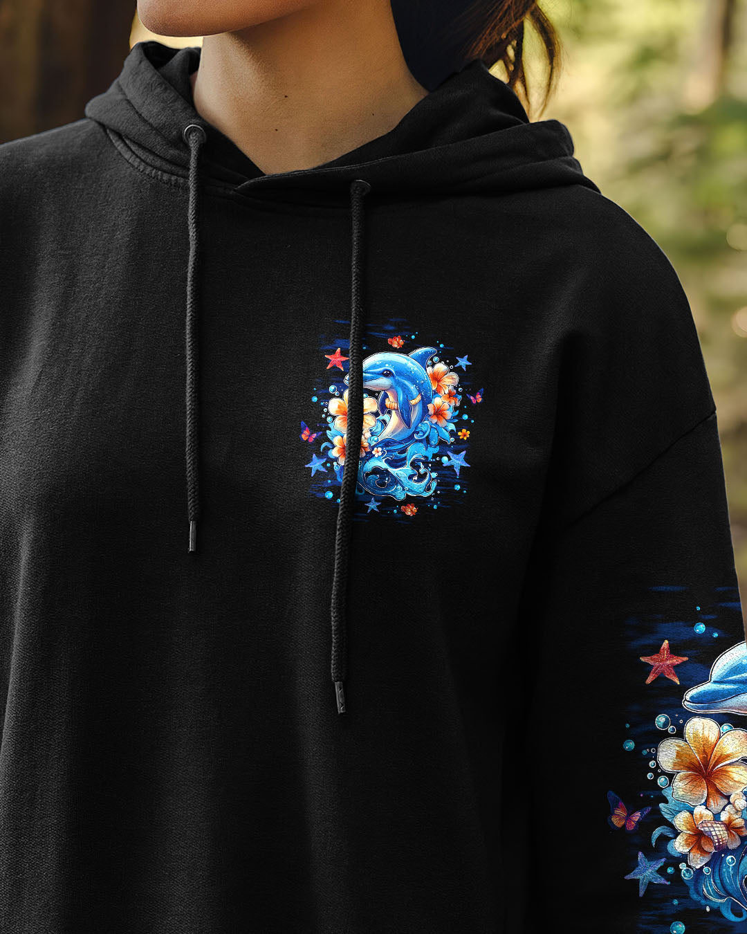 BLISSCORNERS OCEAN WISHES DOLPHIN KISSES ALL OVER PRINT