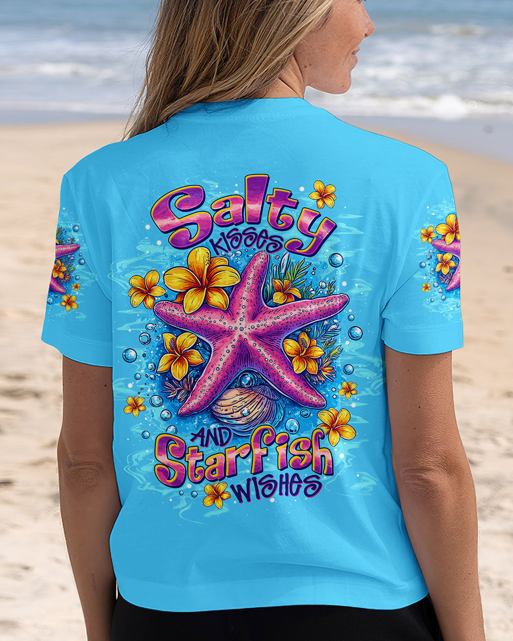 BLISSCORNERS SALTY KISSES AND STARFISH WISHES ALL OVER PRINT