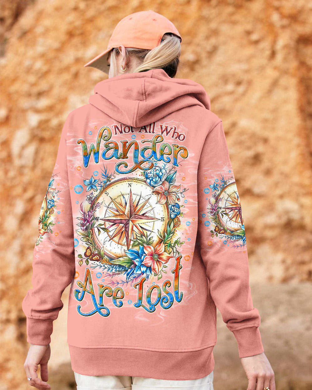 BLISSCORNERS NOT ALL WHO WANDER ARE LOST COMPASS ALL OVER PRINT