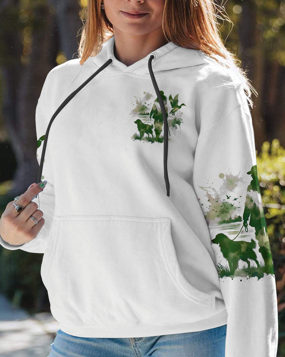 BLISSCORNERS JUST A GIRL WHO LOVES HUNTING ALL OVER PRINT