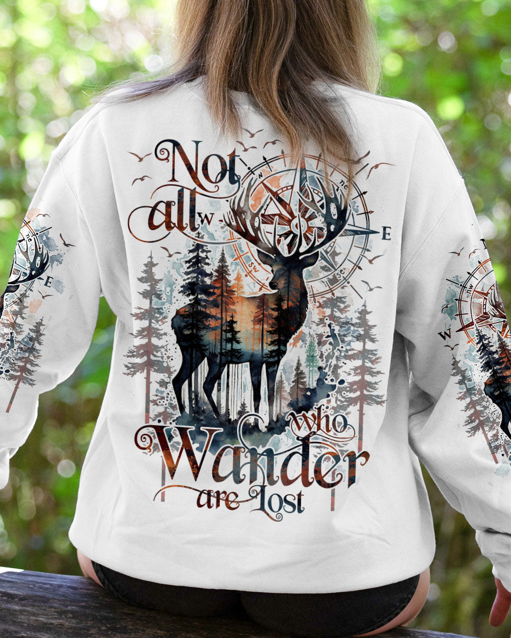 BLISSCORNERS NOT ALL WHO WANDER ARE LOST ALL OVER PRINT