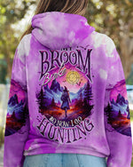 BLISSCORNERS MY BROOM BROKE SO NOW HALLOWEEN HUNTING ALL OVER PRINT
